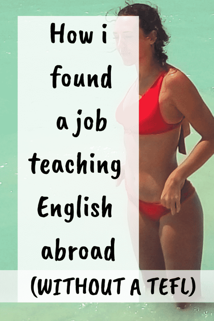 teaching english abroad without a TEFL certification