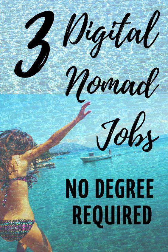 3 digital nomad jobs that don't need a degree